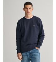 gant para hombre 2006065 sudadera shield de cuello redondo marino l casual algodon manga larga