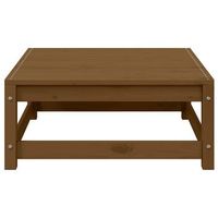 2 piezas taburetes de jardin  otomana de jardin  reposapies de jardin con cojines madera pino marron miel