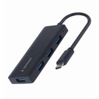 hub gembird 4 puertos usb 31 5 gbits uhb-cm-u3p4-02 compacto