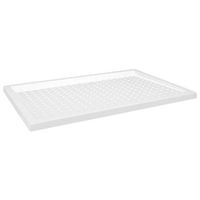 plato de ducha con puntos abs blanco 80x120x4 cm vidaxl
