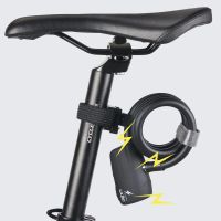 candado de bicicleta ulac 110db fuerte vida de bateria de 6 meses candado antirrobo de cable de acero para bicicletas