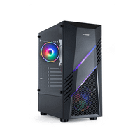 tooq caja semitorre gaming tqgcc102-b rbiohazardr negra rgb negro