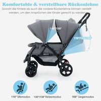 cochecito para hermanos cochecito para hermanos plegable cochecito para gemelos twin bugg gris