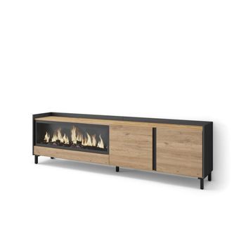 Mueble Tv Ronda-01 Con Chimenea Eléctrica Para Salón