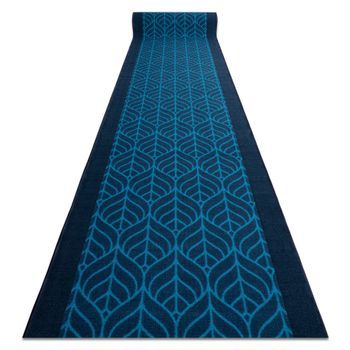 Alfombra De Pasillo Con Refuerzo De Goma Pióra Plumas Azul Oscuro 67c 67x940 Cm
