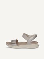 caprice sandal metallic made of leather without heel size 39