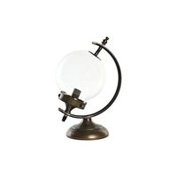 lampara sobremesa metal cristal 25x20x36 bola