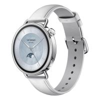 xiaomi watch s4 bluetooth 41mm amoled plata correa blanca resistencia al agua 5atm spo2 pulsometro