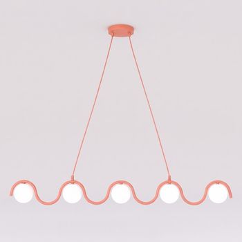 Lámpara colgante ondessa coral (5 luces)