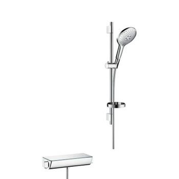 Set De Ducha Visto Hansgrohe Raindance Select S 150 3jet Con Termostato Ecostat Select Combi Barra De Ducha 65 Cm, 27036000