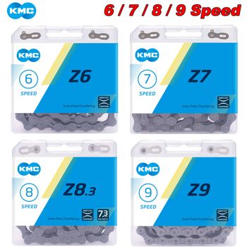 KMC MTB cadena Z6 Z7 Z8.3 Z9 bicicleta de carretera 6S 7S 8S 9S cadena de bicicleta de montaña 116 eslabones corriente de bicicleta para Shimano