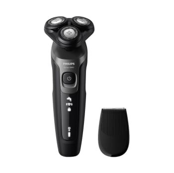 Afeitadora Eléctrica Philips Serie S5467/17, Uso en Seco y Húmedo, Cabezales Flexibles 360, Cuchillas MultiPrecision - Negro