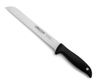cuchillo panero hoja serrada de 200 mm mango negro