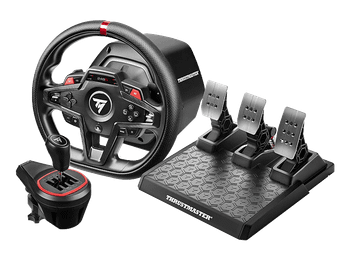 Volante - Thrustmaster T248R Shifter Pack, + Pedales Palanca de cambios, Pantalla a color, Negro