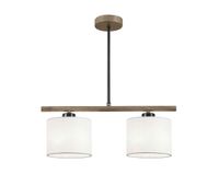 lampara de techo madera color marron serie berta 46cm