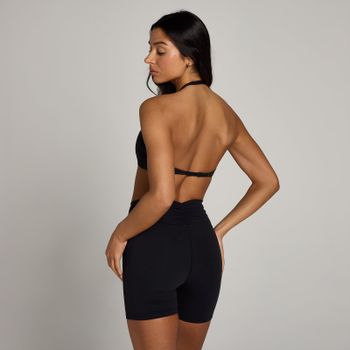 Sujetador deportivo con espalda abierta y cuello halter Tempo para mujer de MP - Negro - L