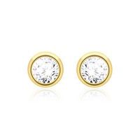 pendientes de mujer en oro de 14 quilates con diamantes