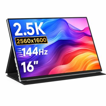 ALLIWAVA P16 Pro 16 pulgadas 2.5K 144 Hz FHD HDR IPS Type C monitor portátil para ordenador, pantalla de juego para telé