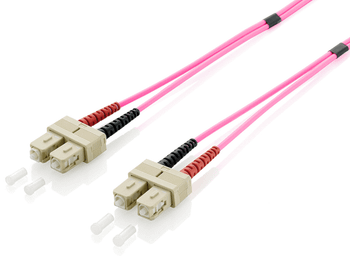 CABLE FIBRA OPTICA OM4 MULTIMODO LIBRE HALOGENOS SC/SC 50/125u 1M