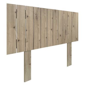Cabecero De Madera Reciclada Dm Estilo Palet Vertical Con Patas 110x115cm Camas 110 - Roble