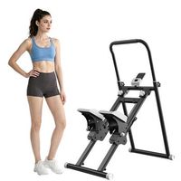 formill qk-7906 escaladora negra con bandas elasticas manillar de tres niveles pedales ajustables y pantalla