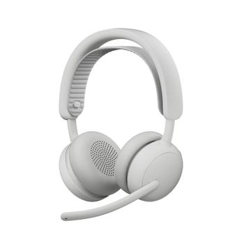 Auriculares Logitech Zone Wireless 2 inalámbricos Bluetooth con Cancelación de Ruido blanco crudo