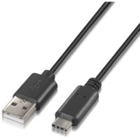 nanocable cable usb tipo c a usb a machomacho 2m negro