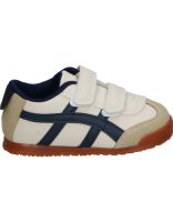 zapatilla respetuosa nakos 8014 blanca y azul marina infantil 28