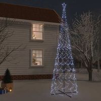 arbol de navidad  decoraciones de navidad conico 3000 led blanco frio 230x800 cm cfw545605