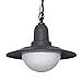 lampara colgante exerior torva 1xe27 ip44 antracita de fabrilamp