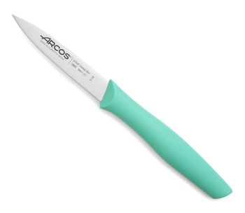Cuchillo mondador acero inoxidable 85 mm mango polipropileno menta