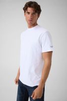 camiseta con logo estampado por toda la prenda