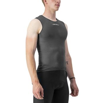Camiseta Interior Castelli Pro Mesh 2.0 Sin Mangas Negro, Talla S