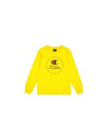 camiseta champion long sleeve crewneck nino amarillo