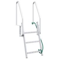 escalera de muelle de 3 pasos plateado 58 x 77 x 144 cm vidaxl
