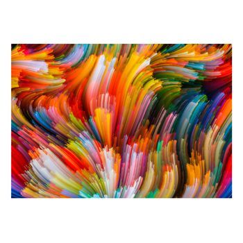 Papel Pintado 3d - Rainbow Waves (300x210 Cm)