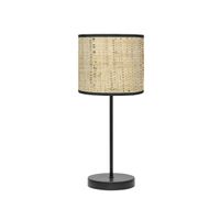 sobremesa natasha 1xe14 negrocanizo 43x17x17 cm