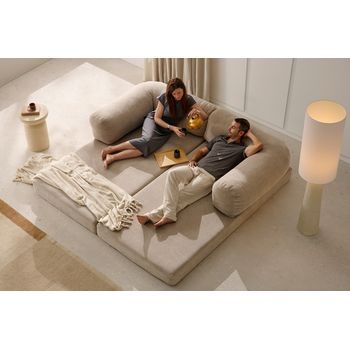 Sofá Cama Modular Convertible De 3 Plazas  Möva  Land 200x100x70 Cm Ikon Sleep