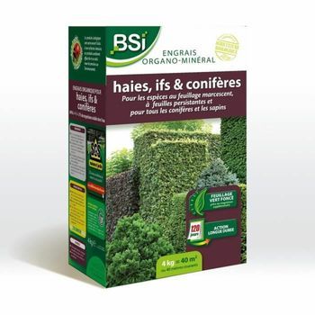 Fertilizante Orgánico Bsi Para Setos / Tejo / Coníferas 4 Kg