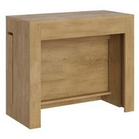 consola extensible 90x42302 cm evolve roble natural