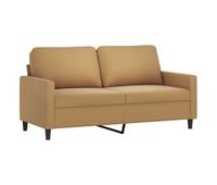 sofa de 2 plazas - sofa de salon - sofa moderno terciopelo marron 140 cm