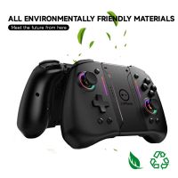 linyuvo gamepads inalambricos luz de meteorito para interruptorsoporte oled despertador eje giroscopico turbo vibracion dual