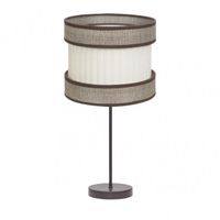 sobremesa alto home 1xe27 marronmarron-beis 61x30x30 cm