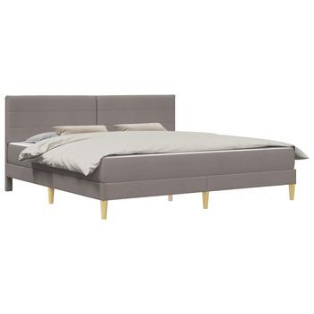 Estructura De Cama 200 X 200 Cm Taupé Vidaxl
