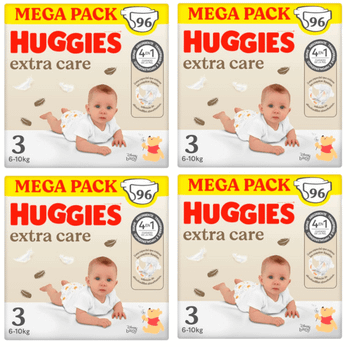 Huggies Extra Care Pañales Disney Talla 3 (6-10 Kg) 4x96 Uds