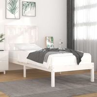 cama individual  cama para adultos  estructura de cama madera maciza de pino blanco 90x200 cm cfw415571