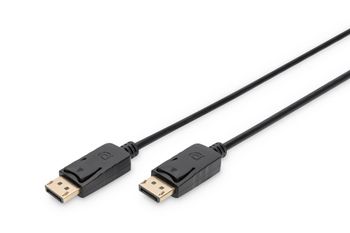 DISPLAYPORT CONNECTION CABLE DP M/M 2.0M W/INTERLOCK DP ULTRA HD 4K, BL