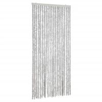 cortina antimoscas chenilla gris 90x220 cm