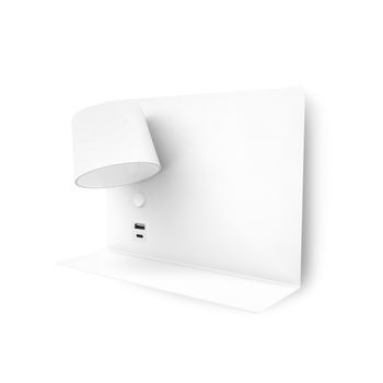 Exo Lighting - Aplique De Pared Lector Serene  Usb Right Led Smd 6w Cri80 3000k  Blanco