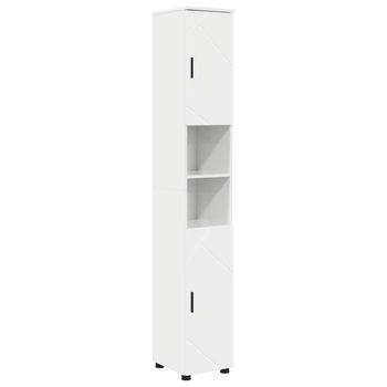 Gabinete De Baño Brillante 30 X 35 X 192 Cm Vidaxl